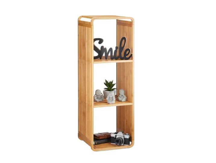 Relaxdays Bambus Regal mit Ablagen