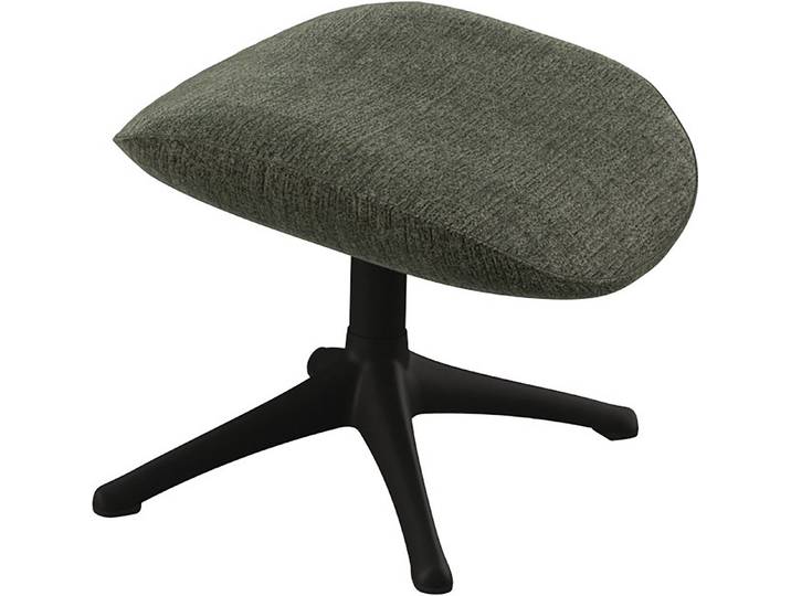 FLEXLUX Fußhocker Marinella, Fußstütze für Lounging, Entspannung der Extraklasse, Scandi, Brescia-Stoff, Robuster Schwarzer fuß, Pflegeleicht und haltbar