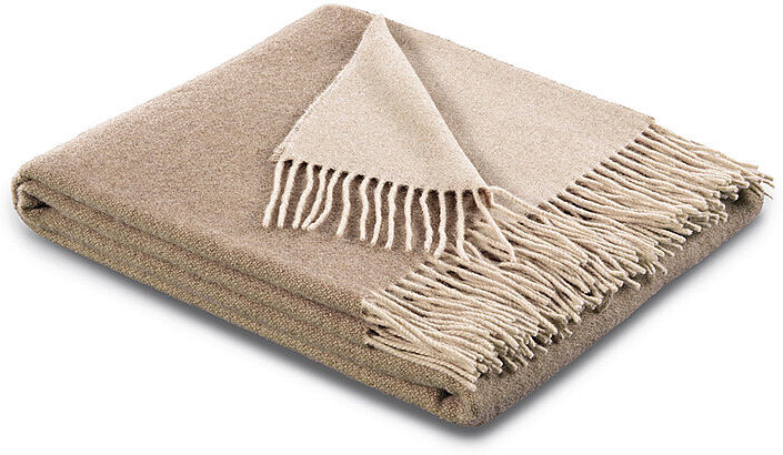 FYNCH-HATTON Wolldecke - Plaid KIBO 130x170cm Nature Sand beige EG