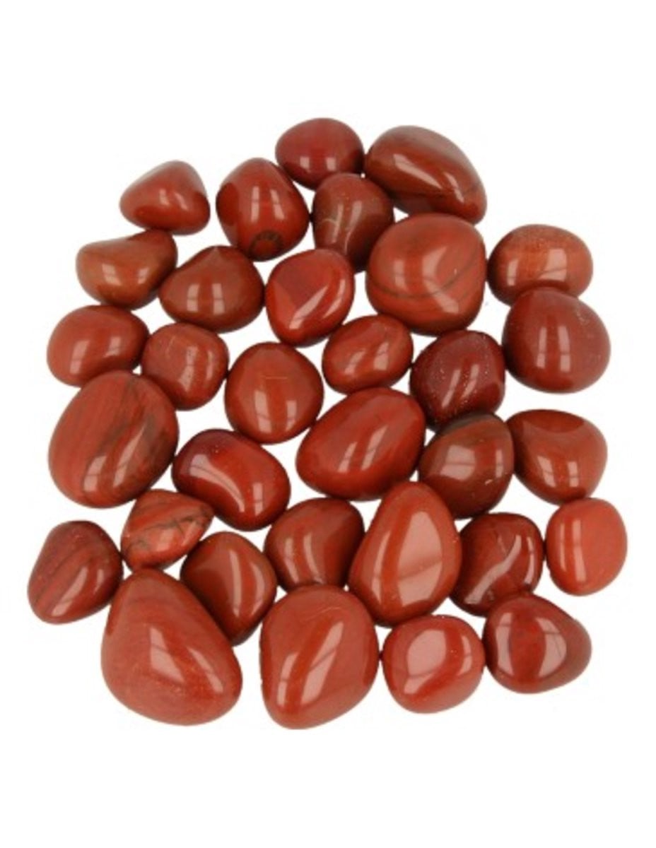 Jaspis rood A trommelstenen 500 g
