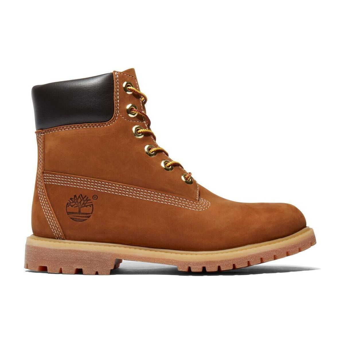 Timberland Womens 6 Inch Lace UP Waterproof Boot brown 6 Wide Fit TB1103602141-6-Wide Fit