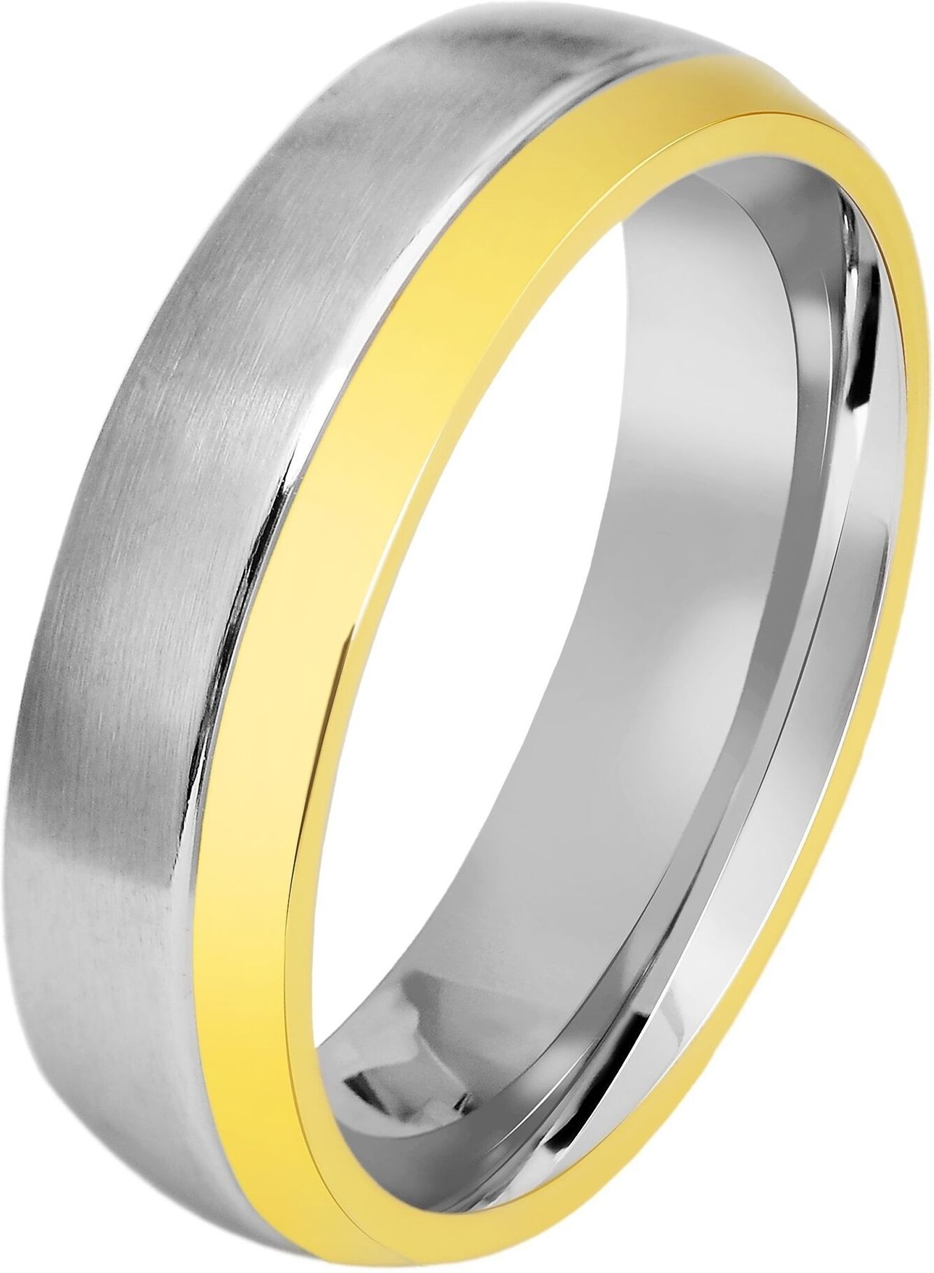 Partnerring AKZENT "Benhol" Partnerringe Set - Verlobungsring - Wasserfest" Gr. 58, bunt (bicolor), Fingerringe, Herren, 58, Edelstahl, Partnerring