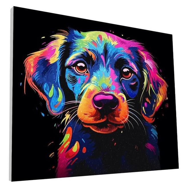 Planet Diamond art p lrred 30x40cm, hund (777611)