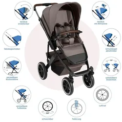 ABC Design, Kinderwagen, 3in1 Kinderwagen-Set Salsa 5 Air (0 Monate - 4 Jahre)