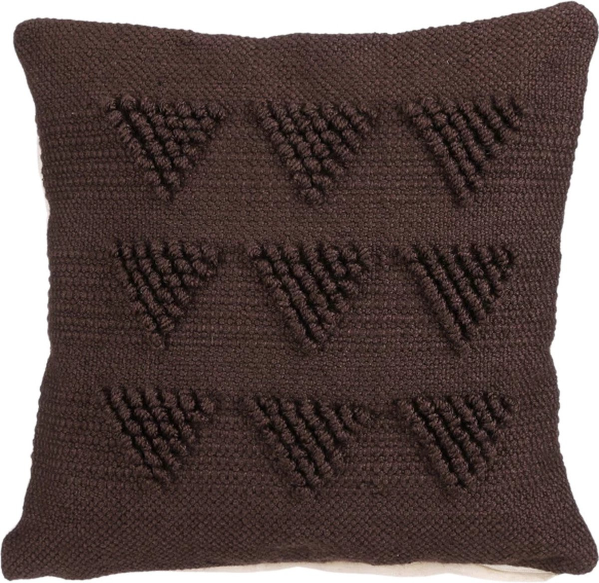 In The Mood Collection Sierkussenhoes Bruin - 45 x 45 cm - Polyester