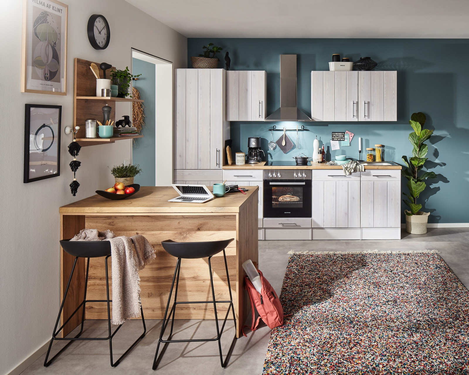 home24 Kookeiland Anton variant A wit 280 cm