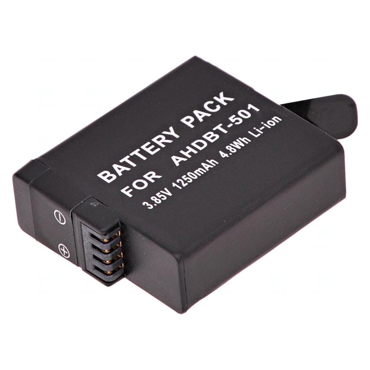 T6 Power Baterie GoPro Hero5, Hero6 Black, AHDBT-501, AABAT-001, 601-10197-000 (Kamera Akku) (VCGO0004)