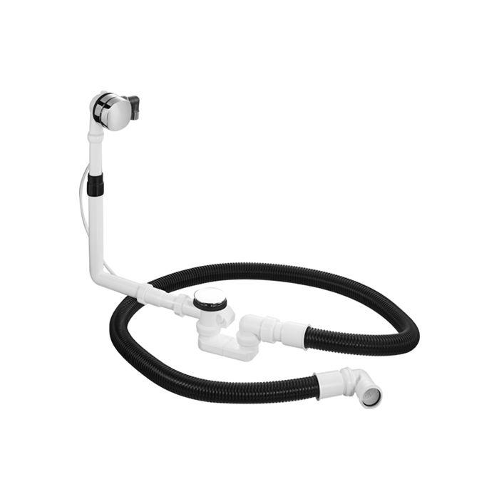 Duravit Ab-/Überlaufgarnitur 790296000001000 Quadroval, für freistehende Wannen, chrom