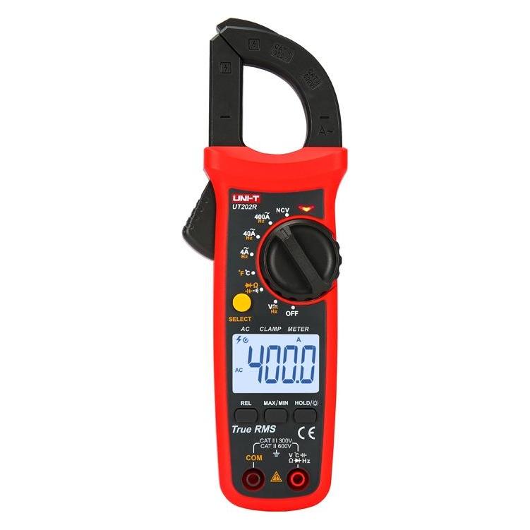 Uni-T Ut202r Digital Clamp Meter (CAT II 600V, CAT III 300V, Zangenstrommesser) (UT202R)