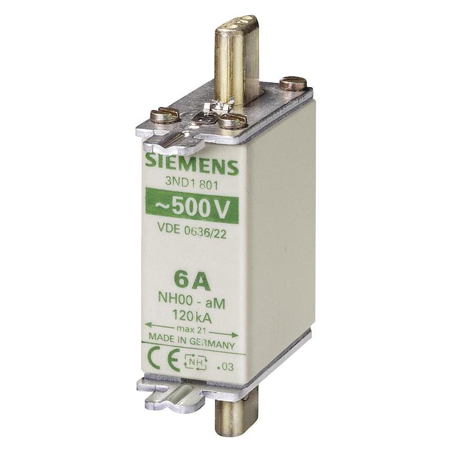 Siemens NHSicherungseinsatz NH000 A aM Un AC Un DC (63 A) (3ND1822)