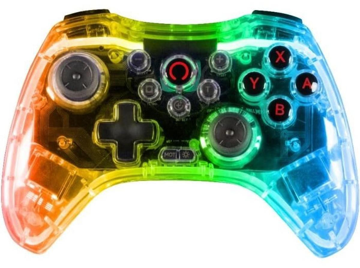 Konix Crystal Wireless Controller voor Nintendo Switch, Switch OLED, PC en PS4