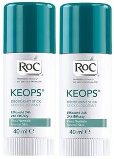 Roc Stick Desodorizante 24H Keops 2 x 40 ml