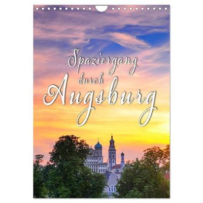 Spaziergang durch Augsburg (Wandkalender 2027 DIN A4 hoch), CALVENDO Monatskalender