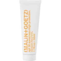 50ml MALIN+GOETZ spf 30 sunscreen - high protection.