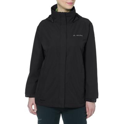 Regenjacke VAUDE "Women's Escape Light Jacket", Damen, Gr. 34, schwarz, Web, Obermaterial: 100% Polyester, normal, elastischer Bund mit verstellbarem Klettverschluss, Jacken Regenjacke, für Wandern und Trekking, atmungsaktives Material, wasserdicht