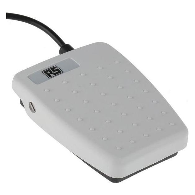 RS PRO Grey IPX2 compact footswitch NO/NC (8086989)