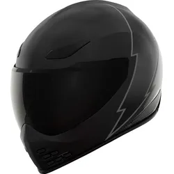Icon Domain Slabtown, Integralhelm - Schwarz/Dunkelgrau/Carbon - 3XL