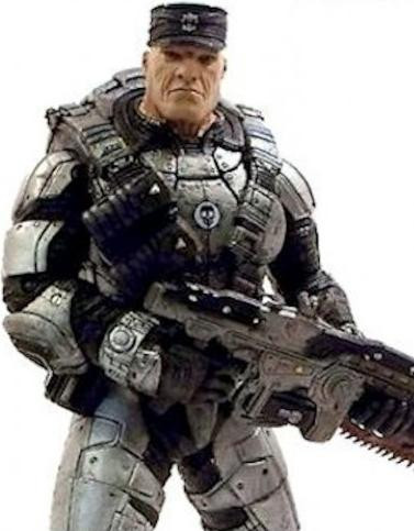 NECA Gears of War 2 figuur Kolonel Victor Hoffman