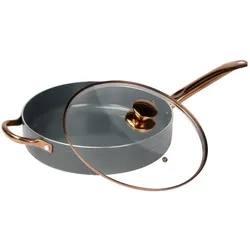 Lamart Bratpfanne mit Deckel Orro / 28 cm / Aluminium / Grau, Pfanne + Kochtopf, Grau