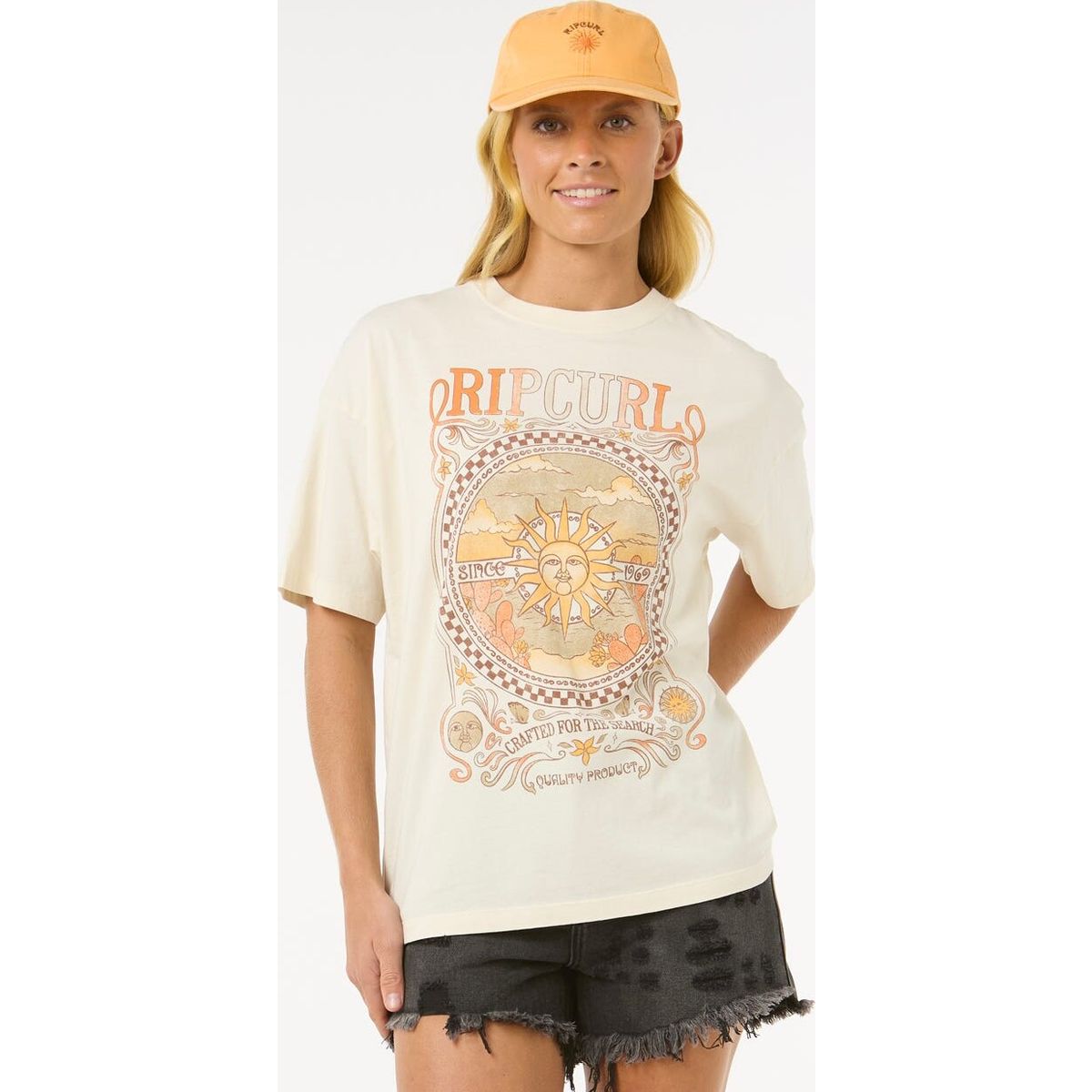 RipCurl Luna Heritage Tee bone (3021) XS 0FWWTE-3021-XS