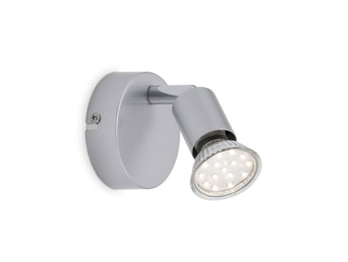 Briloner Leuchten Deckenleuchte, Wandstrahler, LED Lampe, Deckenlampe, LED Strahler, Spots, Wohnzimmerlampe, Deckenstrahler, Deckenleuchte Wohnzimmer, Wandleuchte, schwenkbar, titanfarbig, 8 x 8 x 8 cm, 2906-014