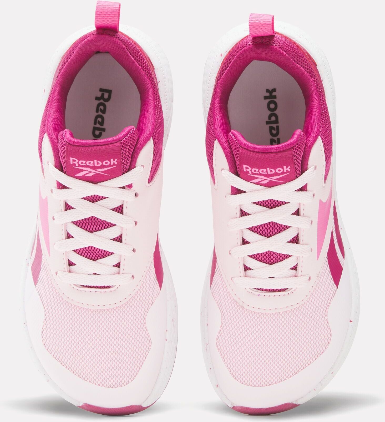 Trainingsschuh REEBOK "NANO PLAY", Kinder, Gr. 32, weiss (frostedberry, veryberry, ftwrweiß), Synthetik, Textil, Schuhe Trainingsschuh, ideal für Gym und Fitnessstudio frostedberry, veryberry, ftwrweiß 32