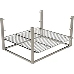 Eichenwald Edelstahl Grillrost mit Halterung höhenverstellbar 400x400mm