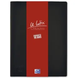 Elba, Mappe, Sichtbuch "Le Lutin", DIN A4, mit 50 Hüllen, schwarz vorne und hinten eine Tasche an der Innenseite (A4, 50x)