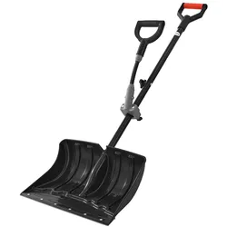 VEVOR Schneeschaufel, 455x320 mm Schneeräumer mit D-förmigen Griffen und Hilfsgriff, Schneeschippe, Schneeschüppe, leichtes Schneeräumwerkzeug für Garten, Auto, Camping im Freien