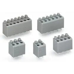 Wago 735-304 Leiterplattenklemme, Drücker, 1, 5 mm2, grau 735304  - 60 Stück