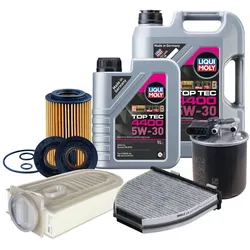 Inspektionspaket Mahle Inspektionspaket Liqui Moly 5W-30 für Mercedes GLK-CLASS
