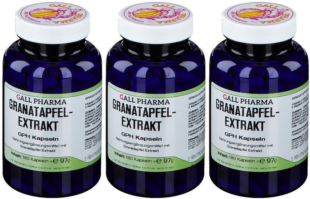 GALL PHARMA Granatapfel Extrakt GPH Kapseln x3 3x180 St