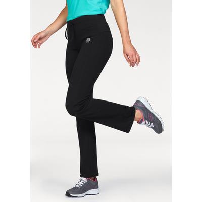 Leggings H.I.S, Damen, Gr. 42, N-Gr, schwarz, Single Jersey, Obermaterial: 92% Baumwolle, 8% Elasthan, unifarben, schmal lang, Hosen Leggings, Festes & elastisches Material mit Kordelbund für sicheren Sitz