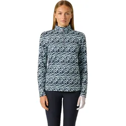 Daily Sports Layer Print Peached Half Neck, navy/weiß/grün