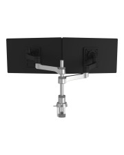 R-Go Zepher 4 Twin Monitorarm verstellbar silber Schrauben 8 kg 61 cm 24 Zoll 66 26 100 x mm Schwarz Silber (RGOVLZE4TWSI)