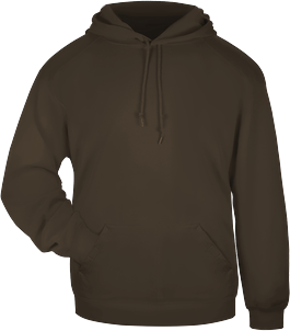 Badger Sport 1254 Hooded Sweatshirt in Brown size XS   Fleece BG1254, 125400