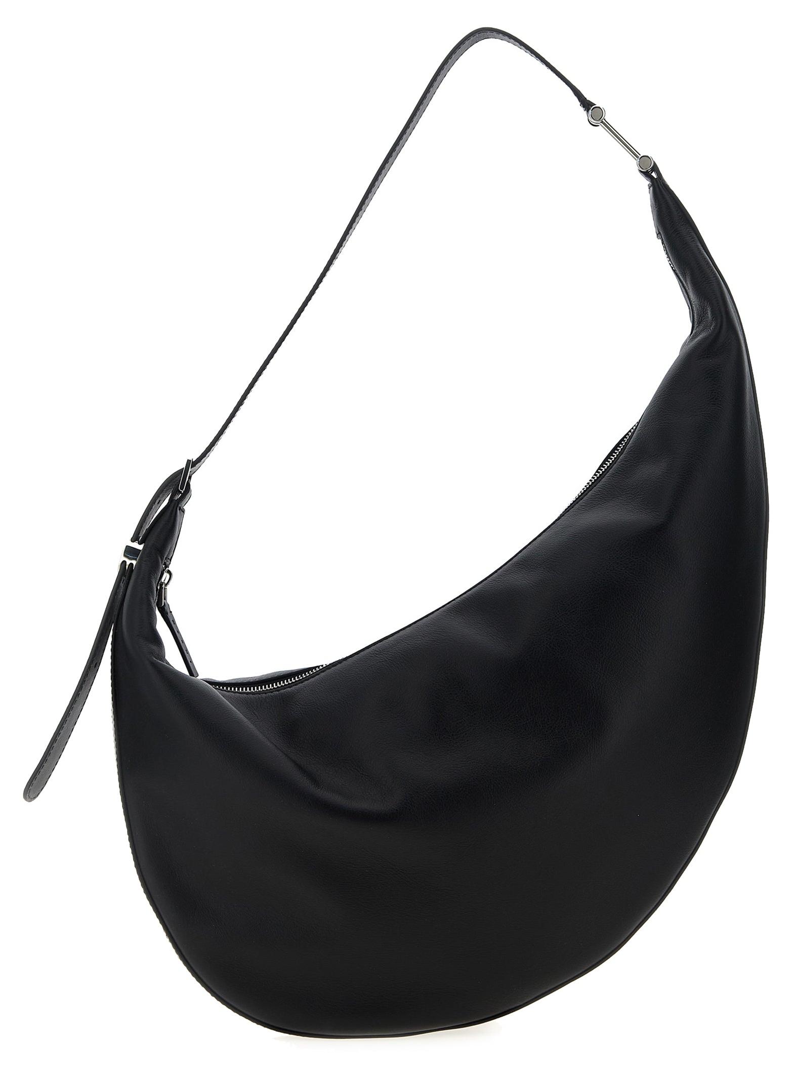 Marni Dot Hobo Small Umhängetasche Kalbsleder schwarz