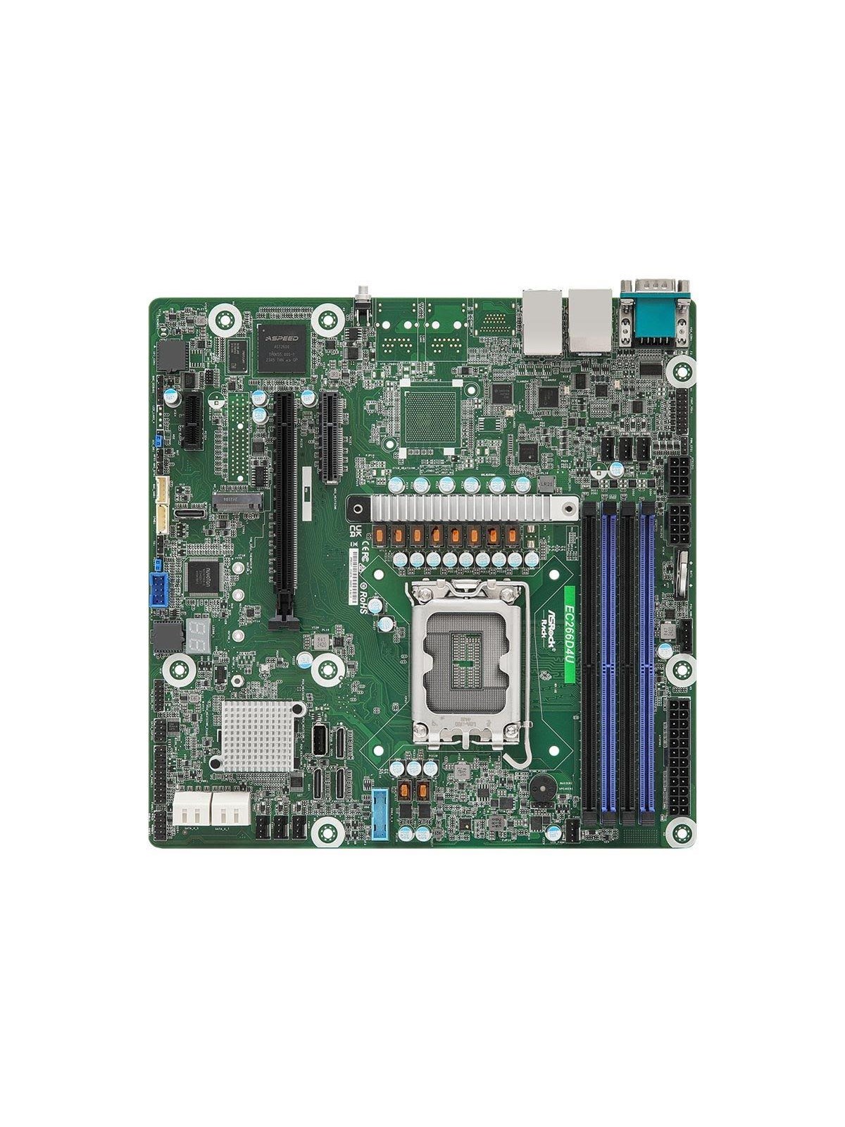 ASRock EC266D4U - motherboard - micro ATX - LGA1700 Socket - C266 Mainboard - Intel C266 - Intel LGA1700 - DDR5 RAM - Micro-ATX