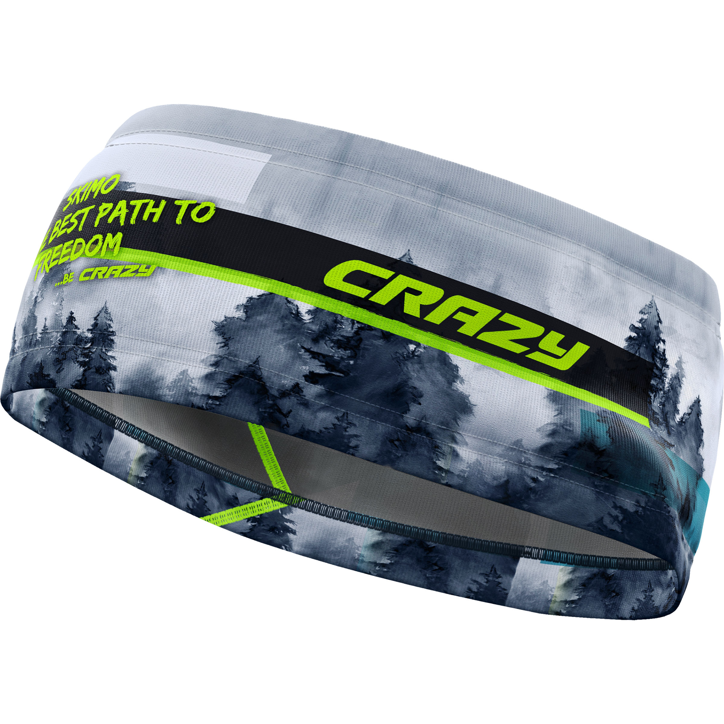 Crazy Voltage Stirnbänder grau Größe L Trekking Elastisch