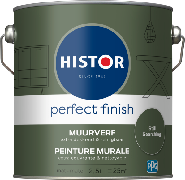 Histor Perfect Finish Muurverf Mat - Still Searching - 2,5 liter