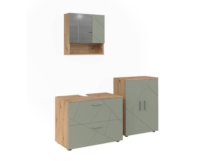 Vicco Badmöbel-Set Irma, Salbeigrün 80 cm
