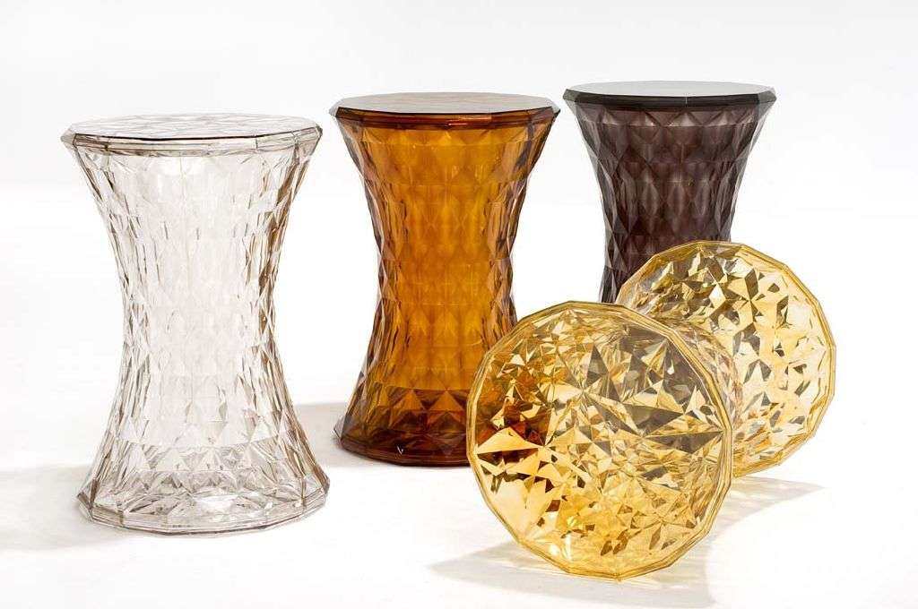 Kartell Stone Hocker (bernstein transparent) bernstein transparent
