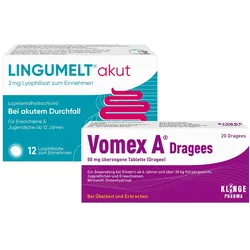 Vomex A Dragees + Lingumelt akut 1 Set