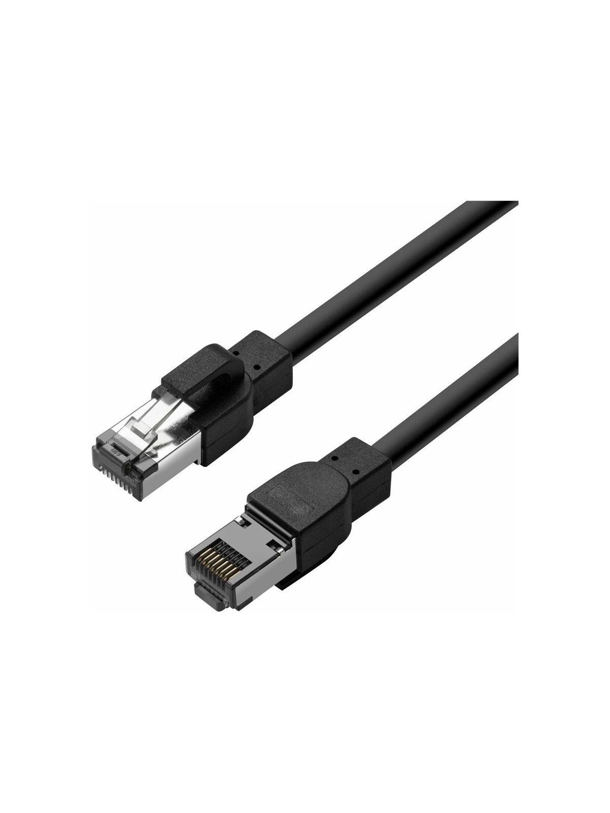 Lanview patch cable - 75 m - black - Schwarz - 75m