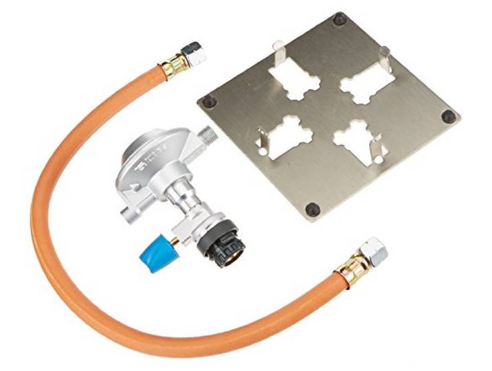 neoLab Sicherheitsadapter mit Druckminderer für Gaskartuschen CV470 und CV270, mit Absperrhahn