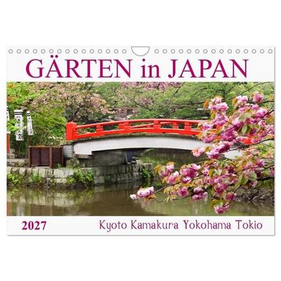 Gärten in Japan (Wandkalender 2027 DIN A4 quer), CALVENDO Monatskalender