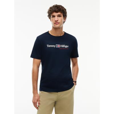 Tommy Hilfiger "BRAND LOVE RWB GRAPHIC" Auffälliger Frontprint mit Tommy Hilfiger Schriftzug, normale Passform