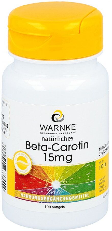 Warnke Beta Carotin Kapseln 15 mg natürlich 100stk