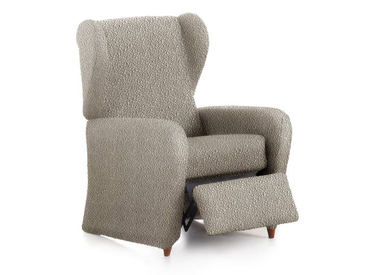 Housse de fauteuil relax extensible taupe 60 - 85 cm
