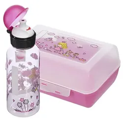 emsa Kinder Trinkflasche & Lunchbox »Prinzessin« 0.4 L transparent